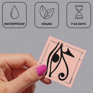 Eye of Horus temporary tattoo - 3 | Temporalis