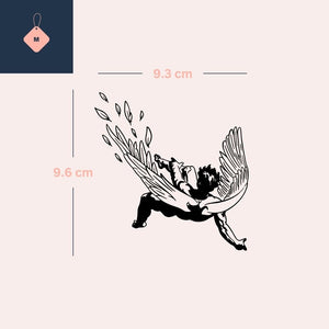 Falling Icarus temporary tattoo - 4 | Temporalis