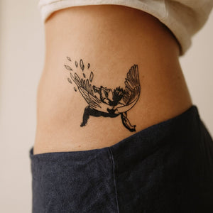 Falling Icarus temporary tattoo - 1 | Temporalis