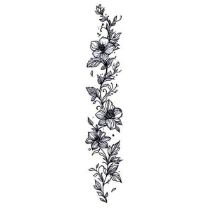 Floral Vine Garland Tattoo - 2 | Temporalis