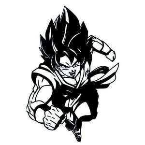 Flying manga fighter temporary tattoo, fist forward - 2 | Temporalis