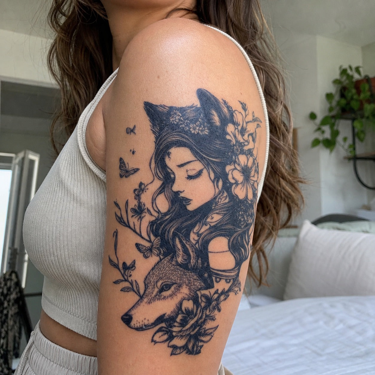 Fox Girl and Wolf Tattoo - 1 | Temporalis
