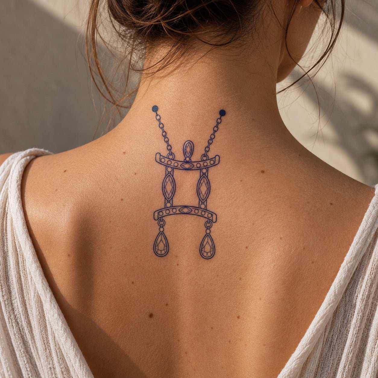 Gemini Jewel Zodiac Tattoo - 1 | Temporalis