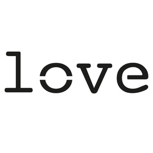 Geometric 'love' temporary tattoo - 2 | Temporalis