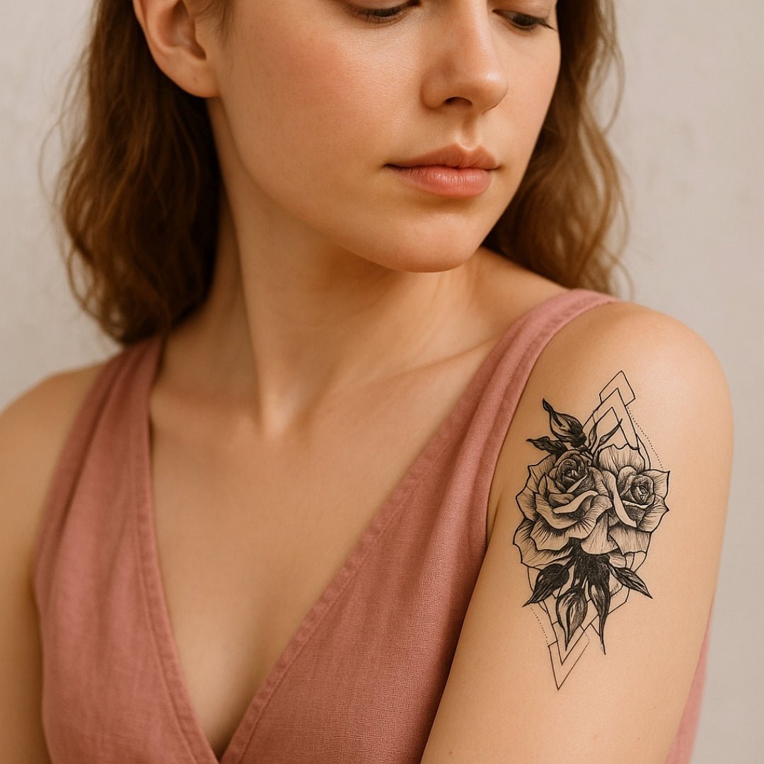 Geometric Rose Blossom 1 - Temporalis