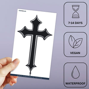 Gothic Cross Tattoo - 3 | Temporalis