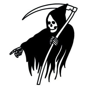 Grim Reaper Silhouette Temporary Tattoo - 2 | Temporalis