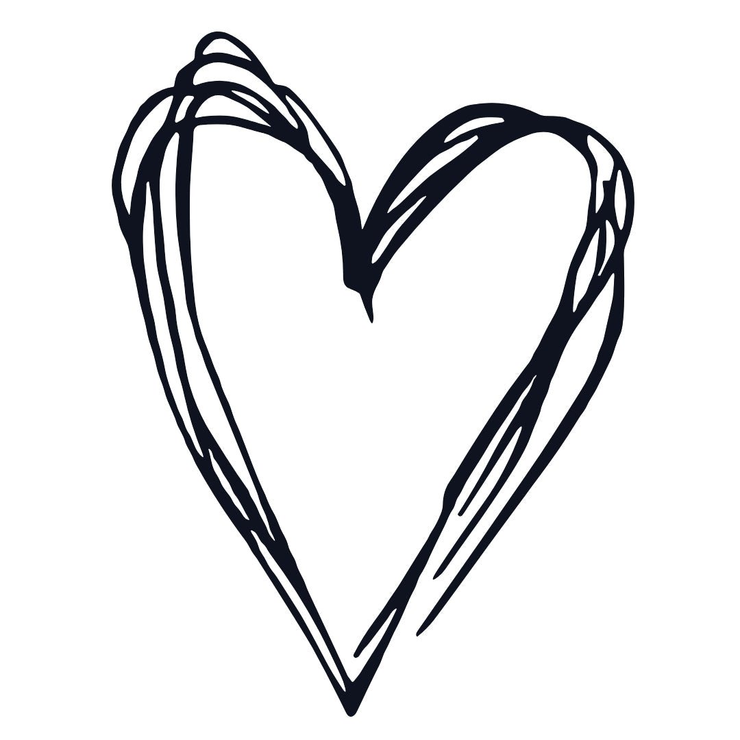 Hand - drawn heart temporary tattoo - 2 | Temporalis