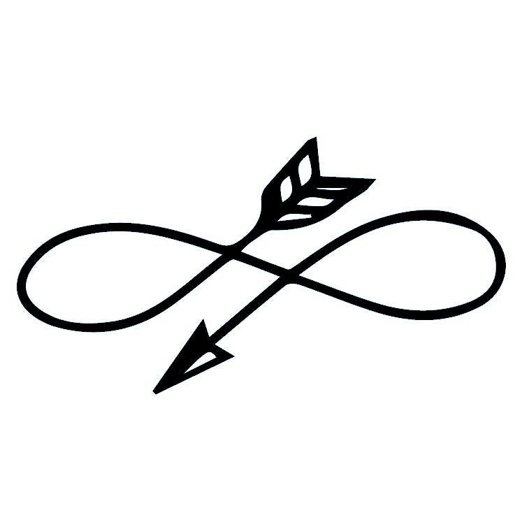 Infinity Arrow Temporary Tattoo - 2 | Temporalis