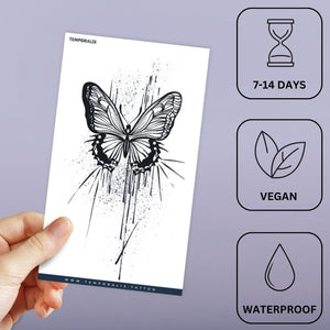 Ink Splash Butterfly Tattoo - 3 | Temporalis