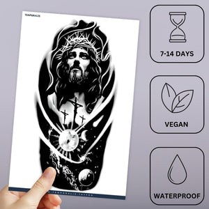 Jesus Crown of Thorns Tattoo - 3 | Temporalis