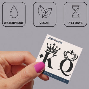 King & Queen Crown Tattoo - 3 | Temporalis