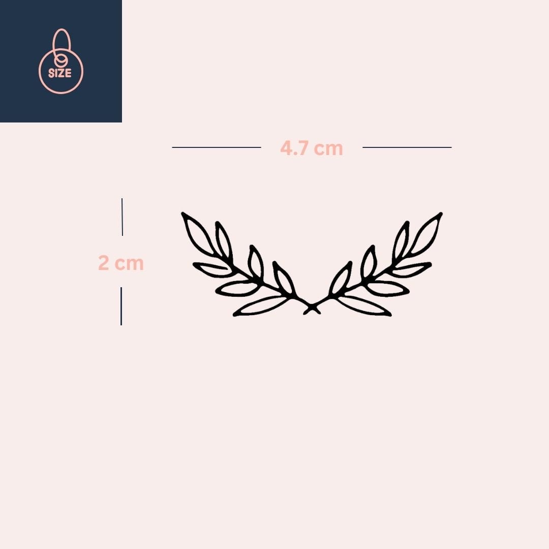 Laurel branch temporary tattoo - 4 | Temporalis