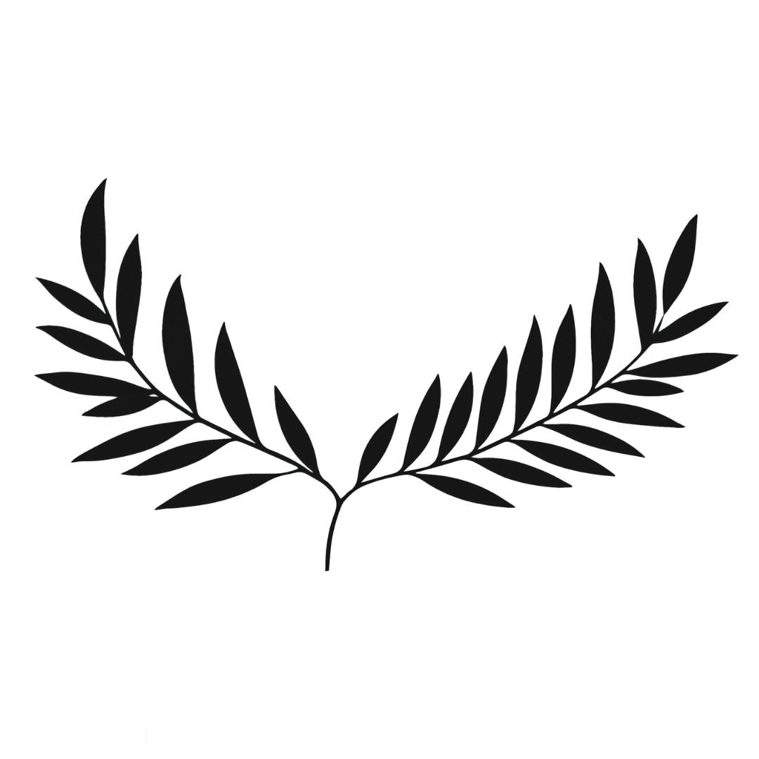Laurel Wreath Branch Tattoo - 2 | Temporalis
