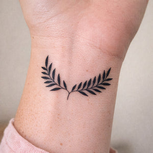 Laurel Wreath Branch Tattoo - 1 | Temporalis