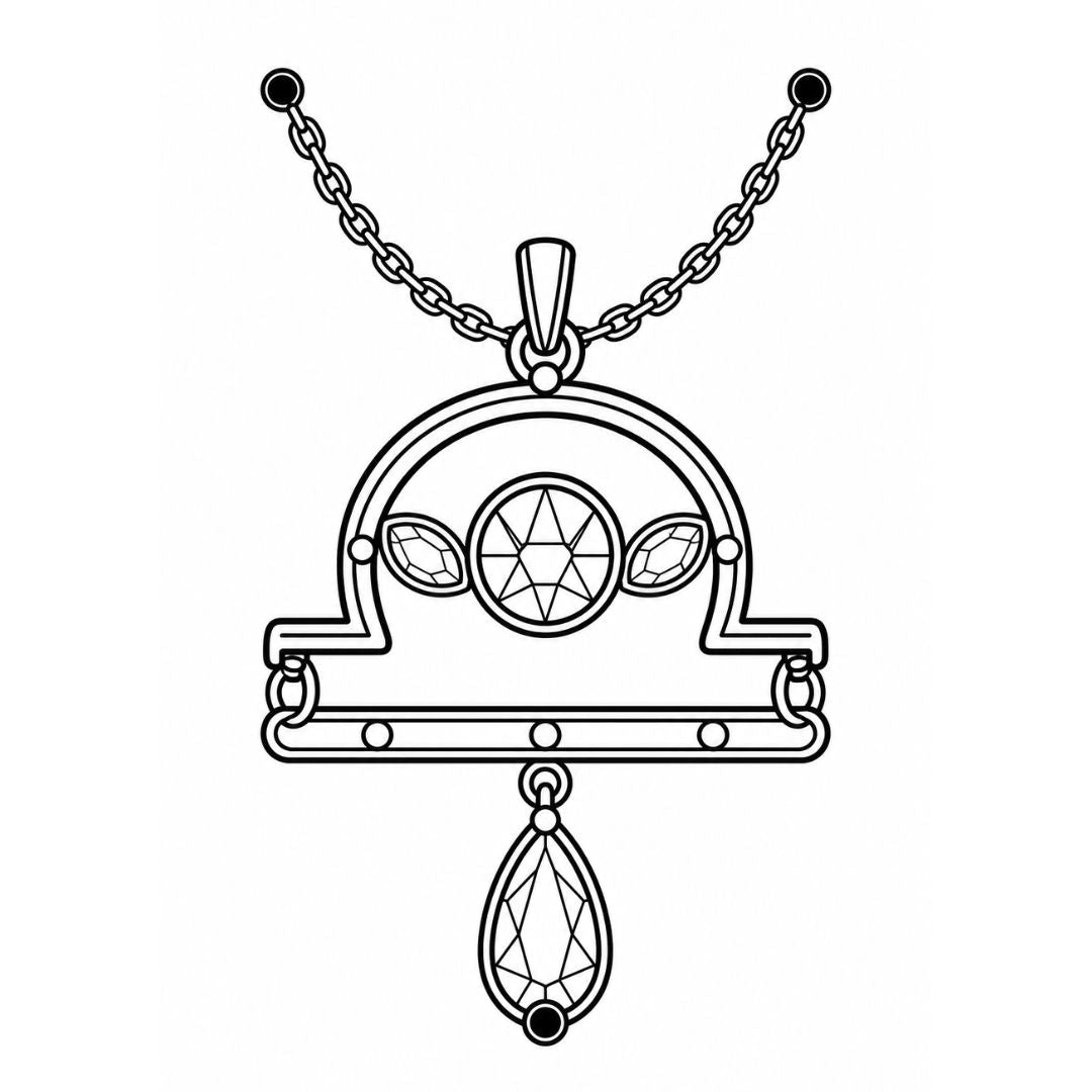 Libra Jewel Zodiac Tattoo - 1 | Temporalis
