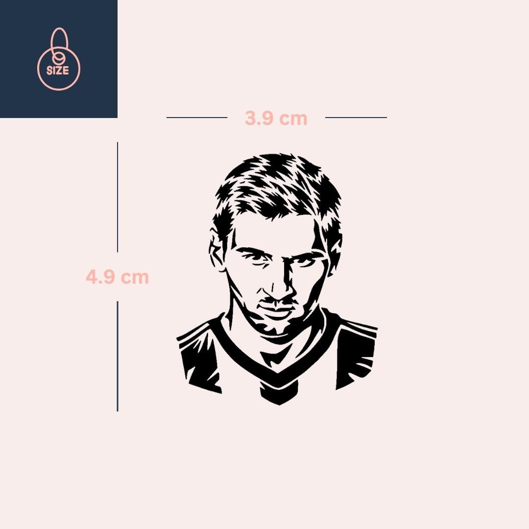 Lionel Messi portrait temporary tattoo - 4 | Temporalis