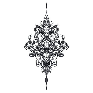 Lotus Mandala Chandelier Tattoo - 2 | Temporalis