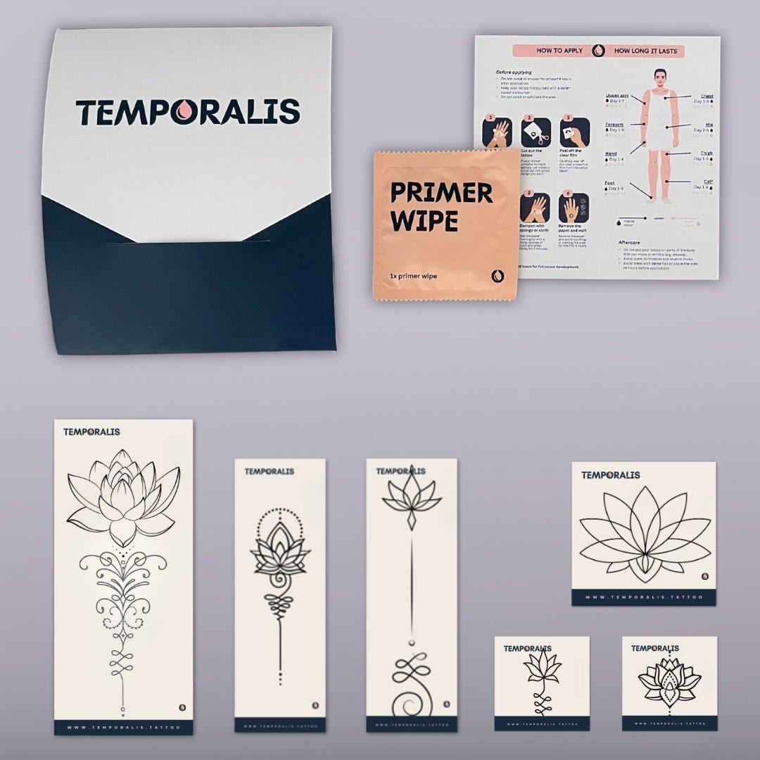 Lotus - Tattoo Kit (6 tattoos) 2 - Temporalis