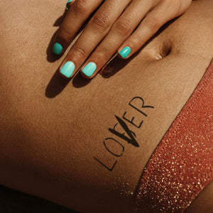LOVER (LOSER corrected) temporary tattoo - 1 | Temporalis