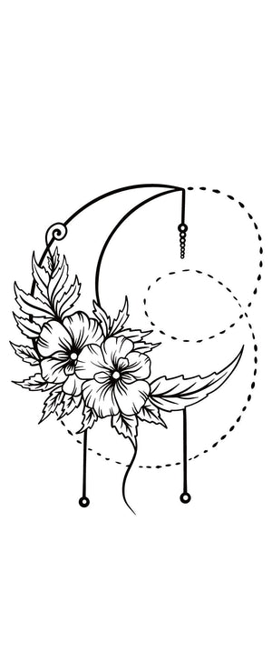 Lunar Blooms Crescent 1 - Temporalis