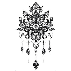 Mandala Lotus Chandelier Tattoo - 2 | Temporalis