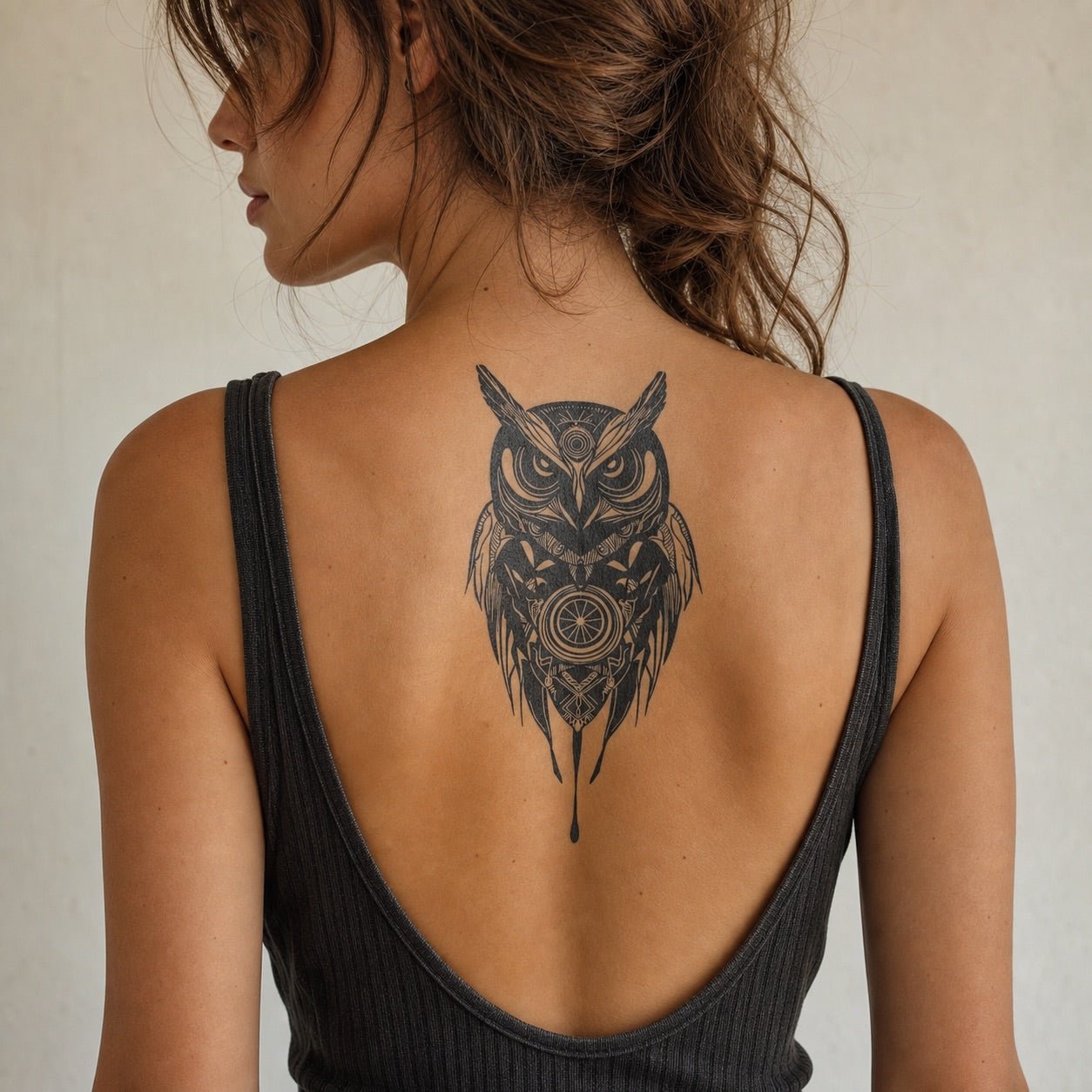Mandala Owl Tattoo - 1 | Temporalis