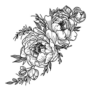 Midnight Peony Cascade 2 - Temporalis