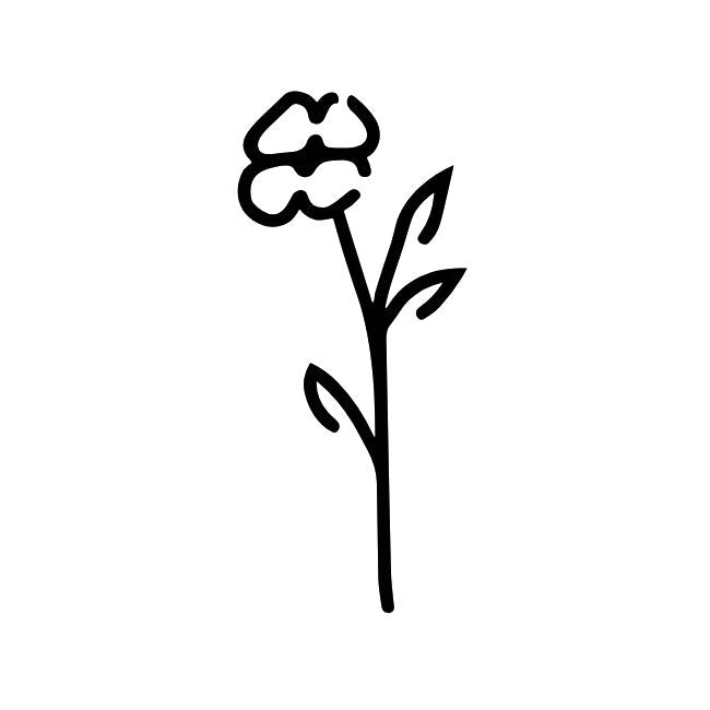 Minimalist Flower Stem 1 - Temporalis