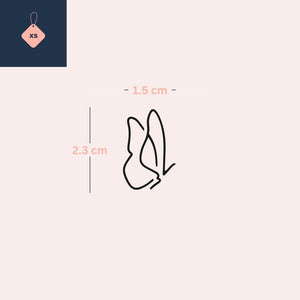 Minimalist flying butterfly 3 - Temporalis