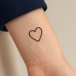 Minimalist Heart Outline 1 - Temporalis