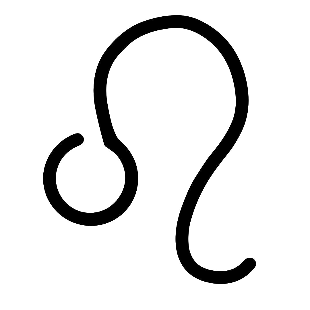 Minimalist Leo zodiac temporary tattoo - 2 | Temporalis