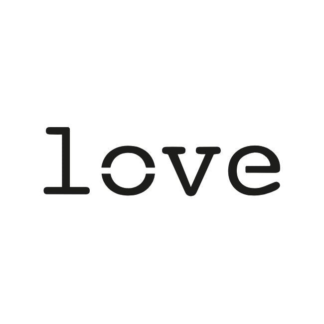 Minimalist "love" typography 1 - Temporalis