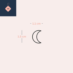 Minimalist Moon Crescent 3 - Temporalis