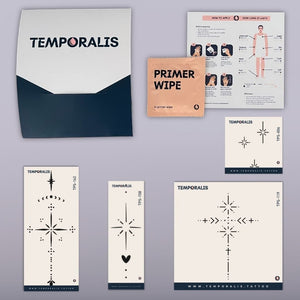 Minimalist Star - Tattoo Kit (4 tattoos) 2 - Temporalis