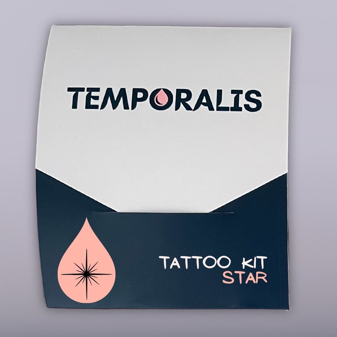 Minimalist Star - Tattoo Kit (4 tattoos) 1 - Temporalis