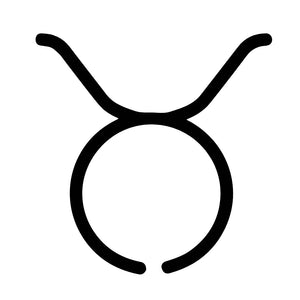 Minimalist Taurus zodiac temporary tattoo - 2 | Temporalis