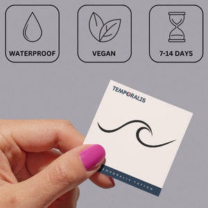 Minimalist Wave Tattoo - 3 | Temporalis