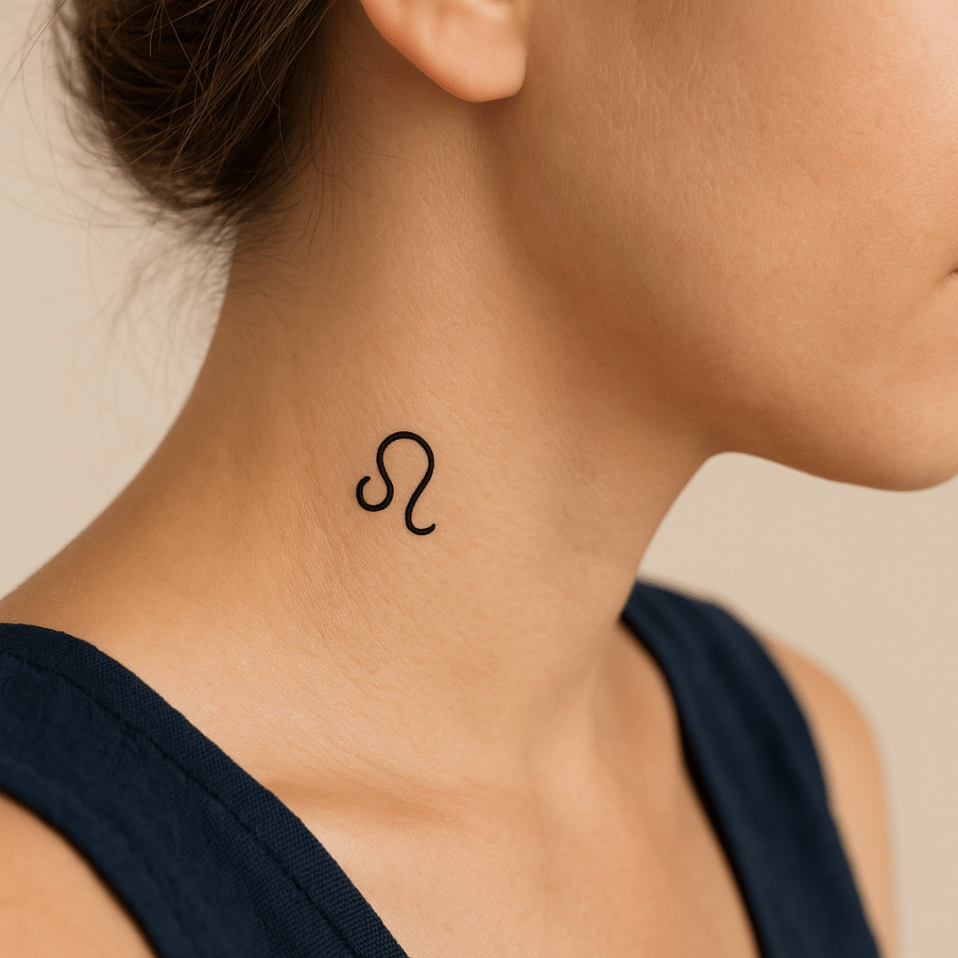 Minimalist zodiac sign Leo 1 - Temporalis