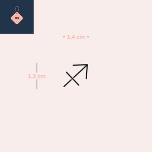 Minimalist zodiac sign Sagittarius 3 - Temporalis