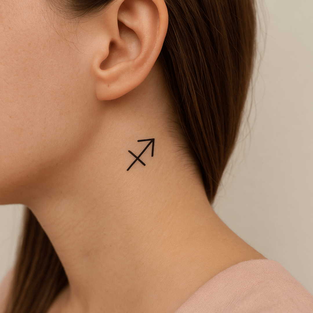 Minimalist zodiac sign Sagittarius 1 - Temporalis