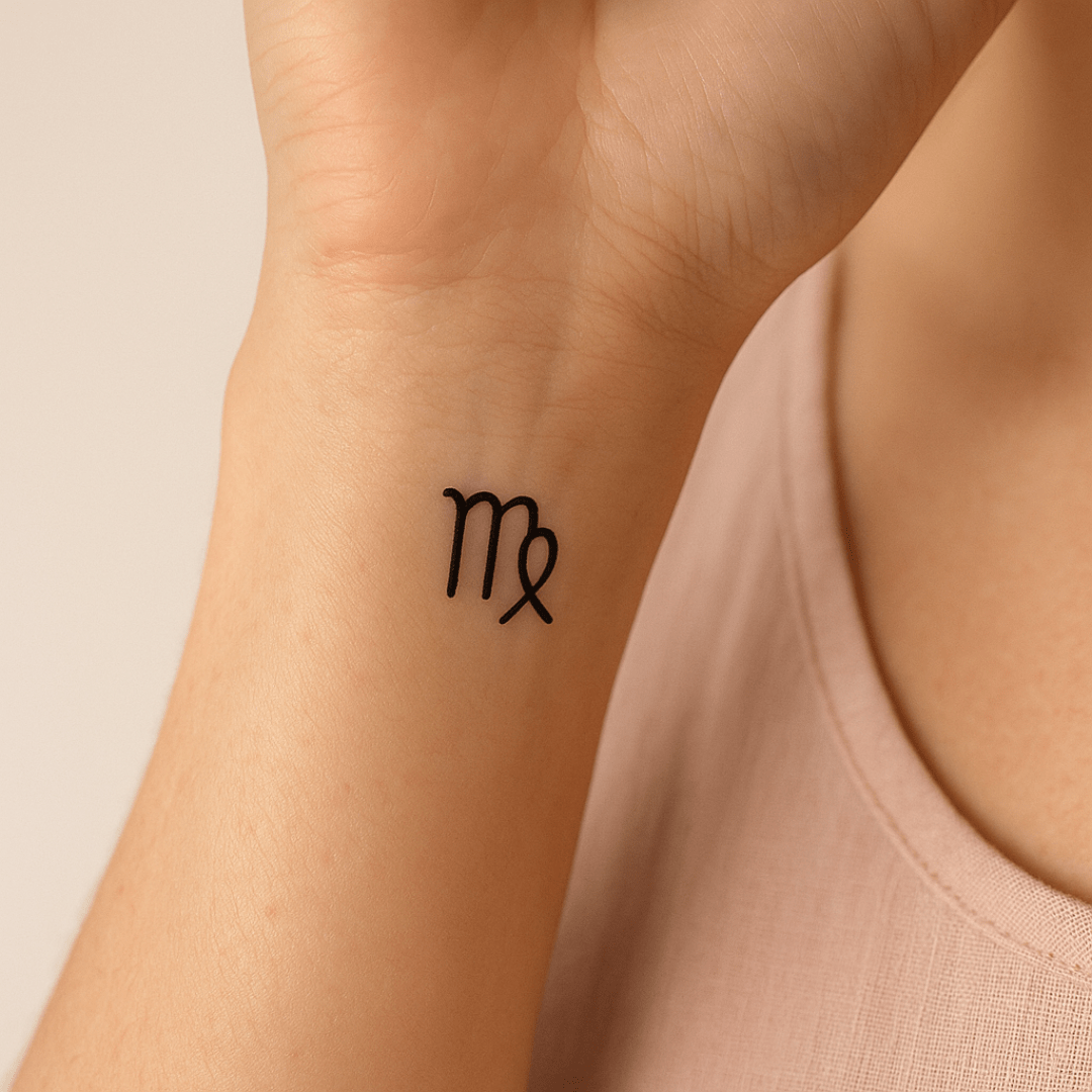 Minimalist zodiac sign Virgo 1 - Temporalis