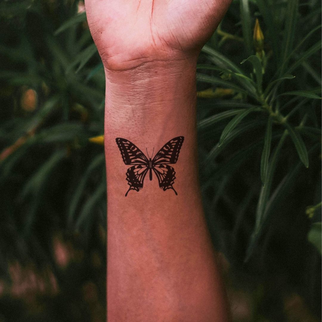 Monarch butterfly temporary tattoo - 1 | Temporalis