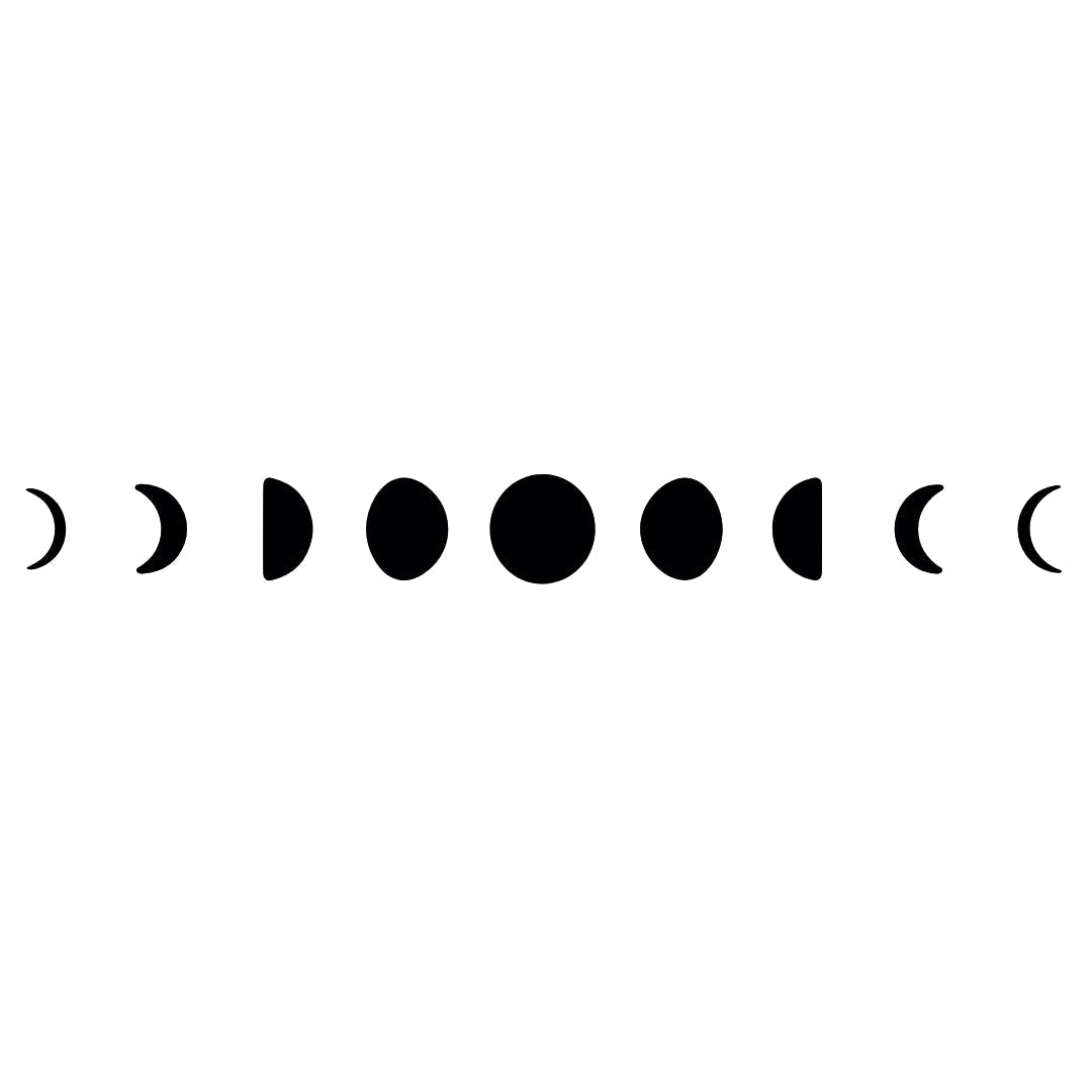 Moon phases temporary tattoo - 2 | Temporalis