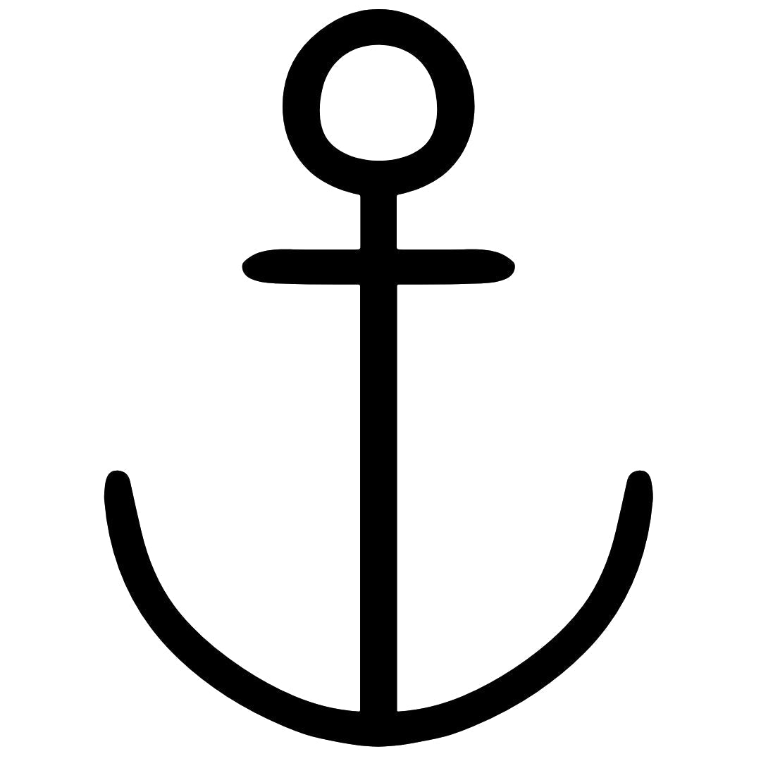 Nautical Anchor Symbol 2 - Temporalis