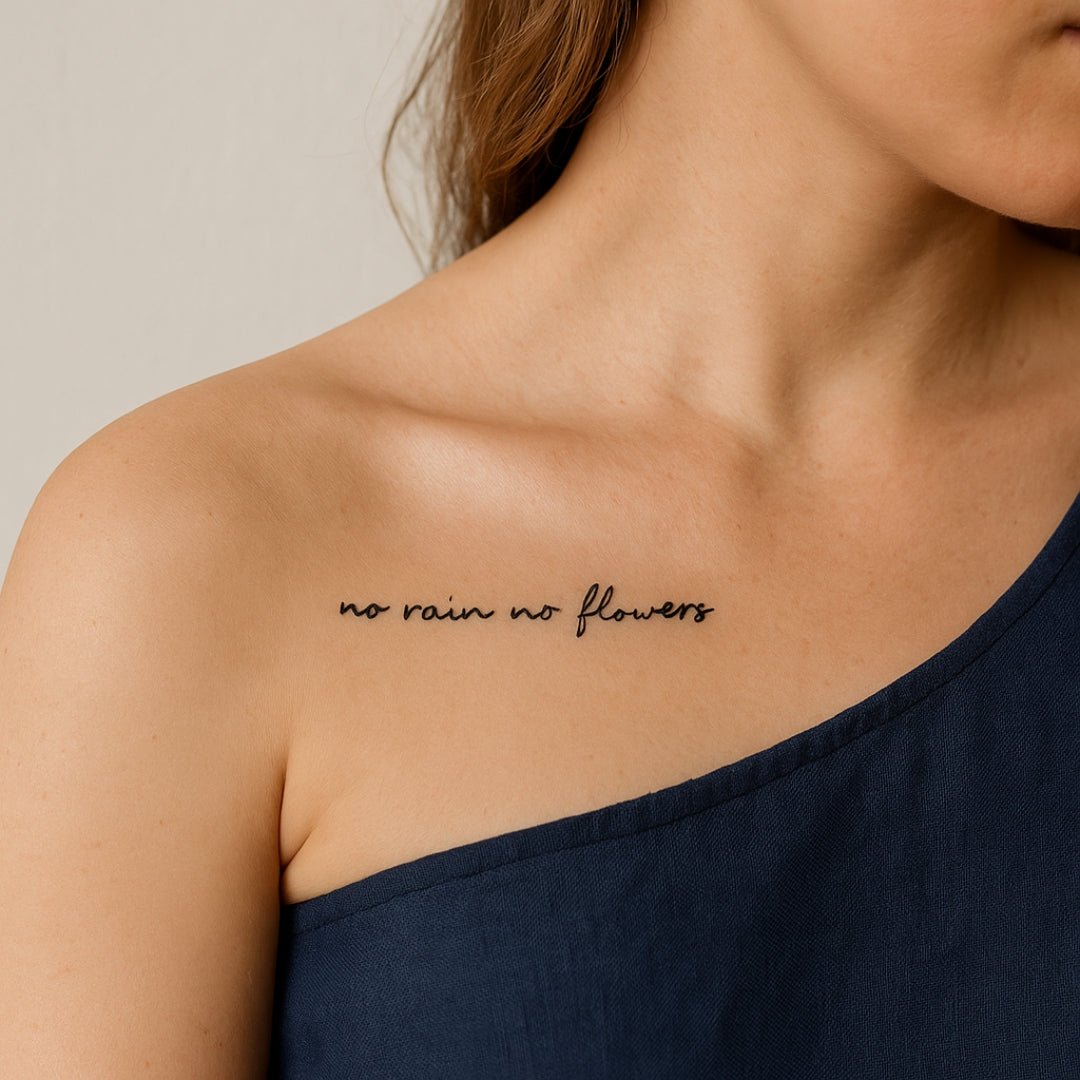 "no rain no flowers" quote 1 - Temporalis