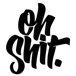 Oh shit. temporary tattoo – brush script - 2 | Temporalis