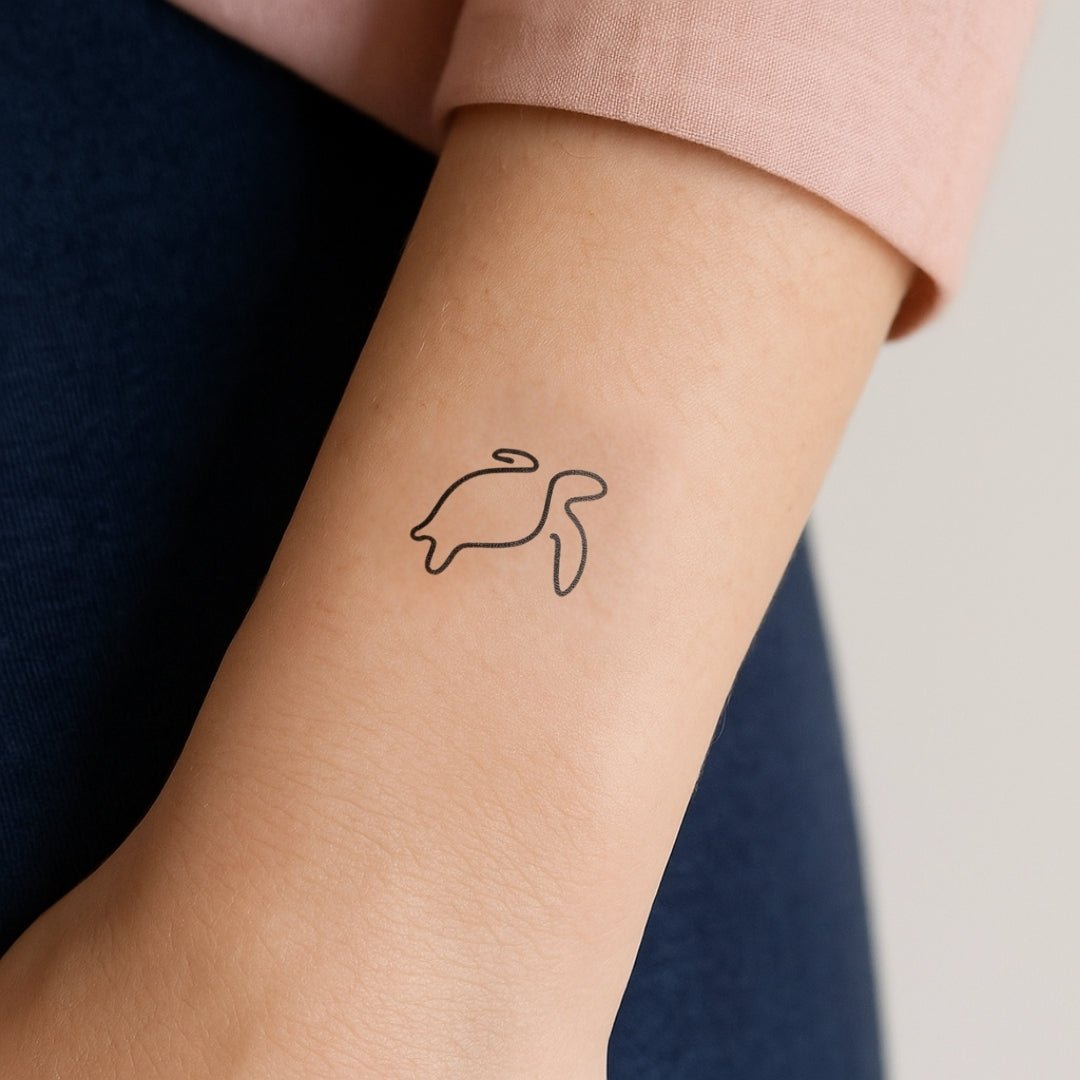 One - line turtle 1 - Temporalis