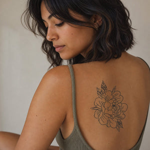 Peony Bloom Tattoo - 1 | Temporalis
