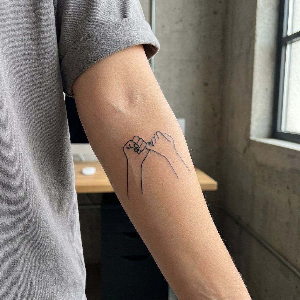 Pinky Promise Tattoo - 1 | Temporalis